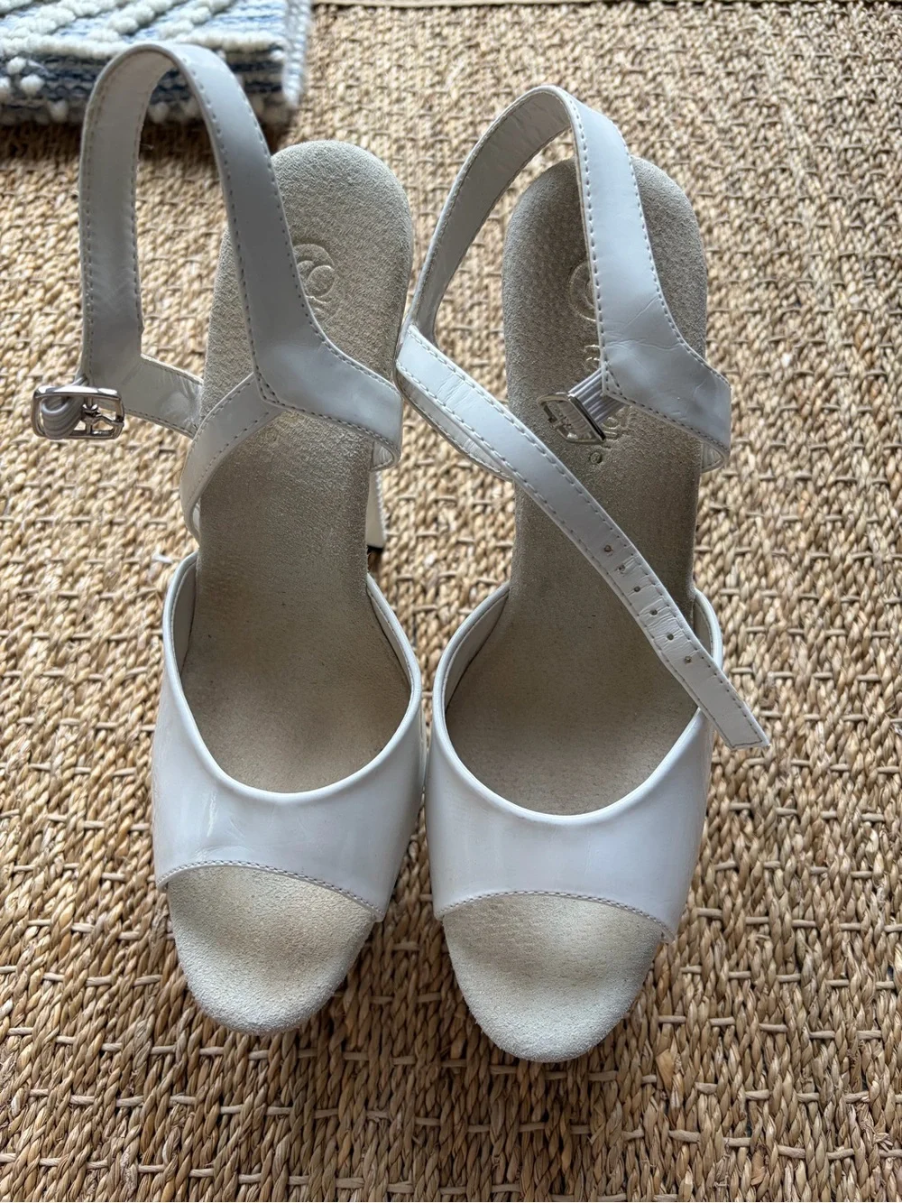 Pleaser White Patent Platform High Heels